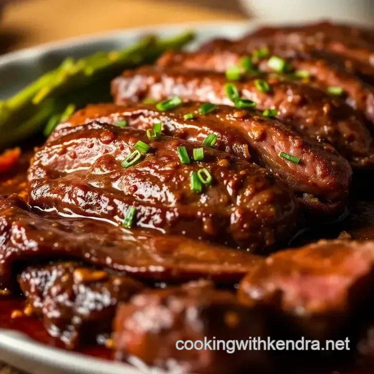 Juicy Flank Steak with Smoky Marinade presentation