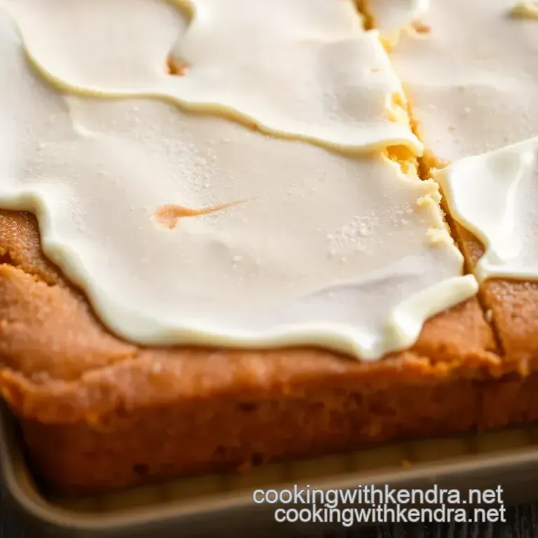 Kefir Sheet Cake with Blueberry Glaze presentation
