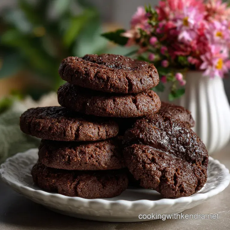 Keto Chocolate Cookies Easy Low Carb: Brownie Texture
