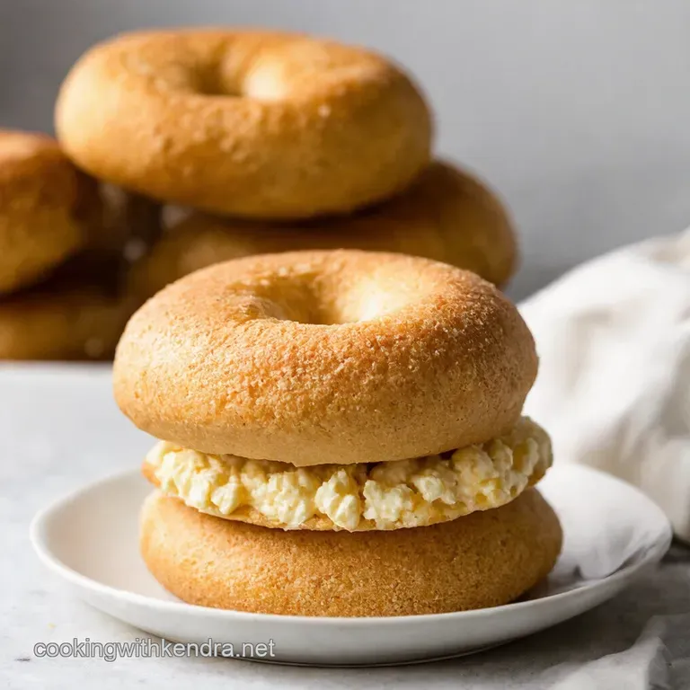 Ketofriendly Cottage Cheese Almond Flour Bagels presentation