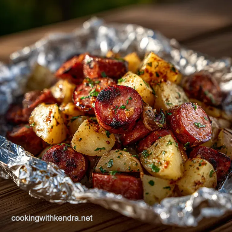 Campfire Foil Packets: Smoky Kielbasa Potato Supper