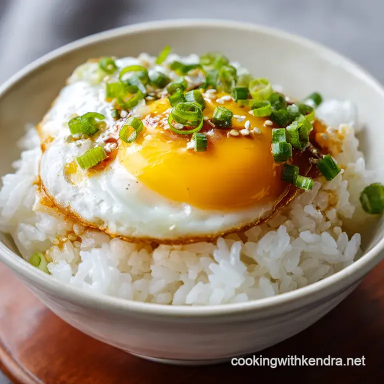 A minimalist ceramic bowl filled with steamed rice, golden eggs, and a sprinkle of toasted white sesame seeds.