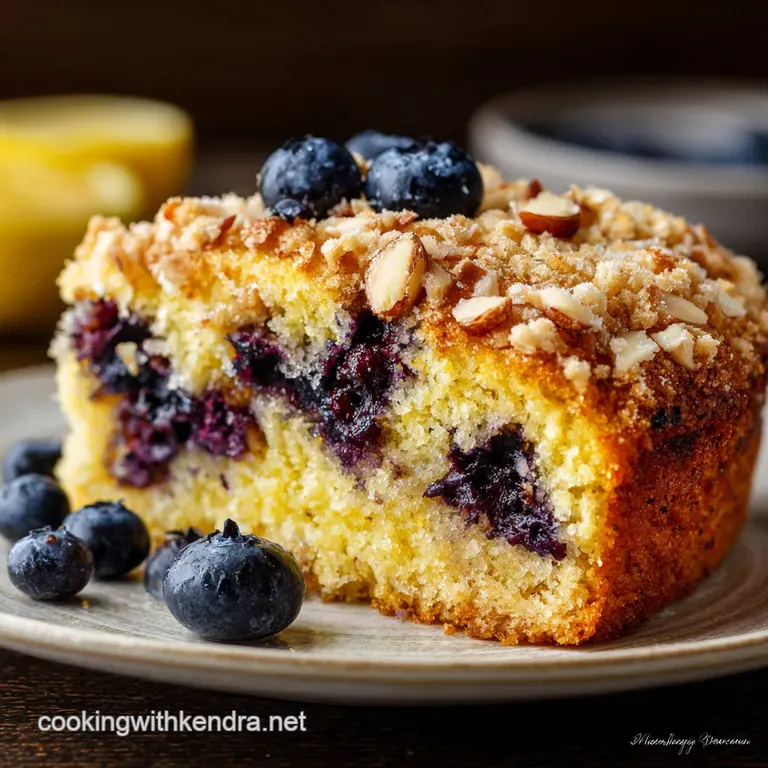 The Great British Blueberry Buckle Lemon Almond Coffee Cake