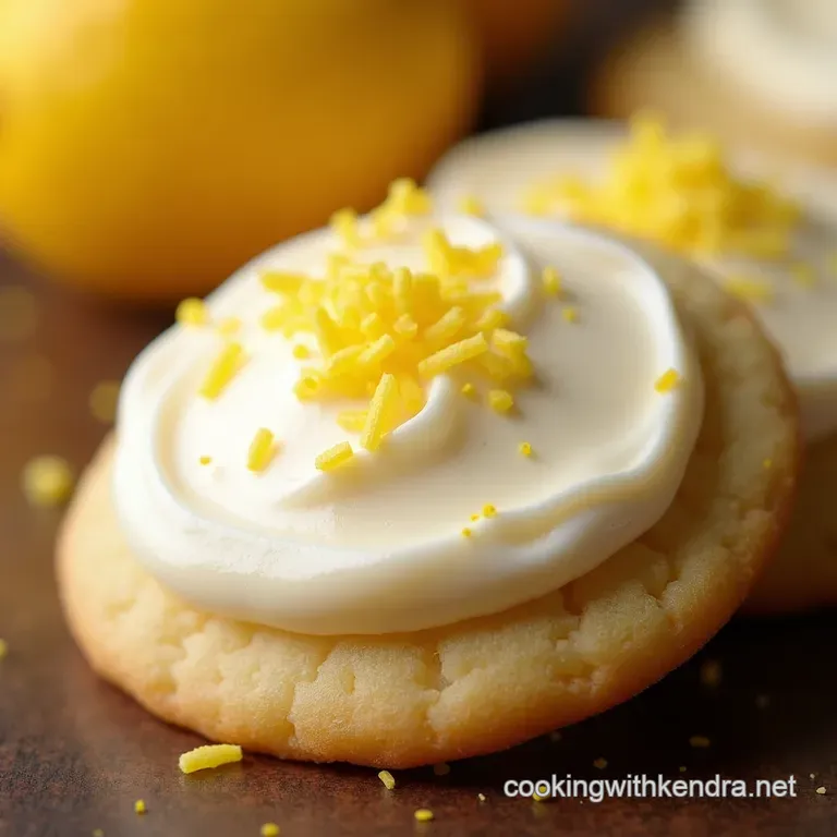 Lemon Burst Cookies with Tangy Lemon Frosting presentation