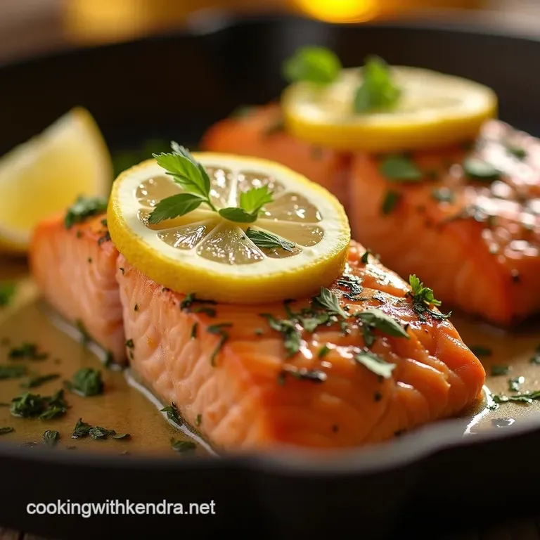 OnePan Zesty Lemon Garlic Butter Salmon Ready in Under 30 Minutes presentation
