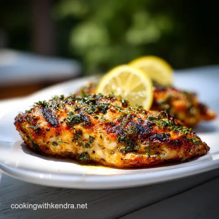 Grilled Chicken Recipe with Lemon and Herbs