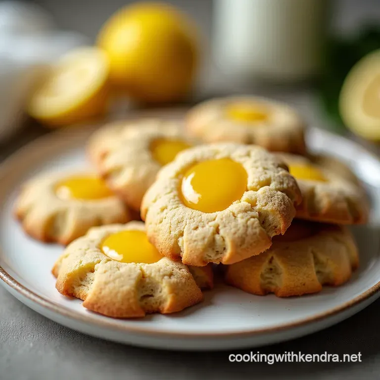 LemonKissed Italian Thumbprint Cookies Biscotti Impronta al Limone