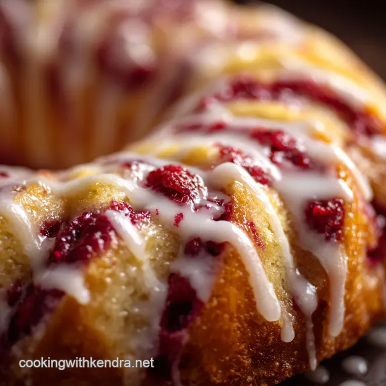 The Great Spring Ripple Zesty Lemon and Raspberry Swirl Cake