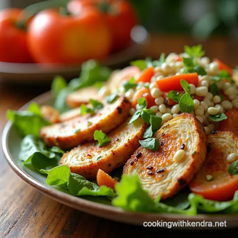 The Zesty Light Lovely Chicken Salad Mediterranean Twist presentation