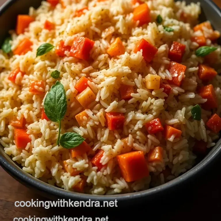 Lively Greek Rice with Herbs and Lemon presentation