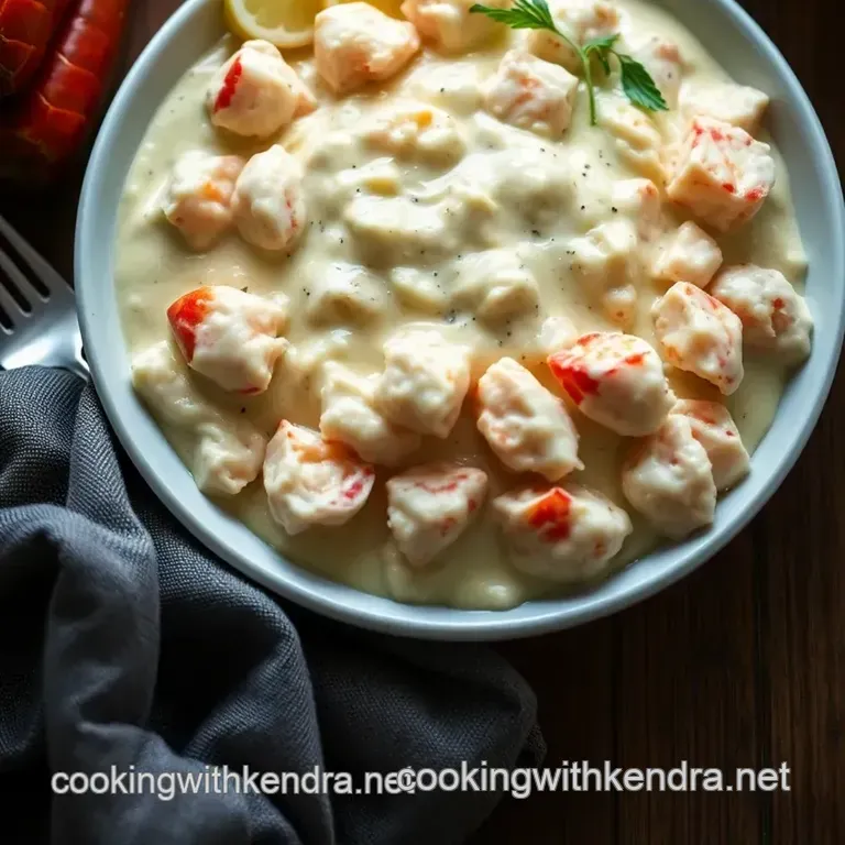 Lobster Newburg: a Classic Creamy Delight presentation