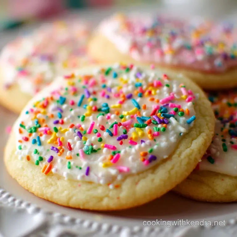 Lofthouse Style Sugar Cookies: Pillow-Soft Cakey Treats with Whipped Frosting presentation