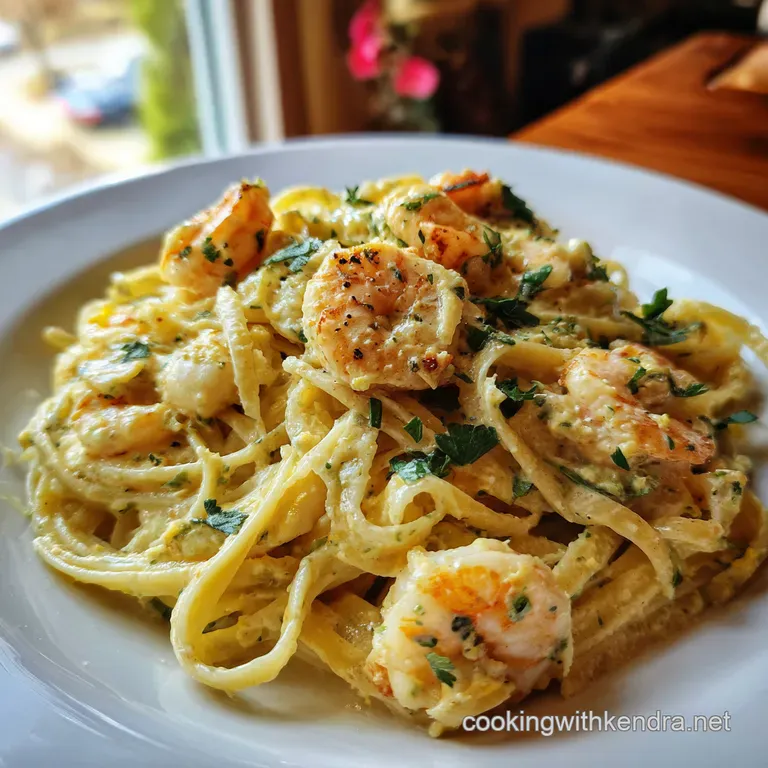 Louisiana Low Country Delight Creamy Cajun Shrimp Crab Linguine