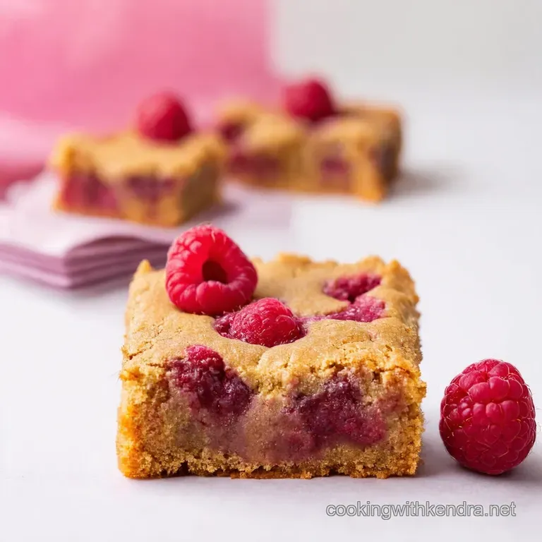 Love Bites Raspberry White Chocolate Blondies