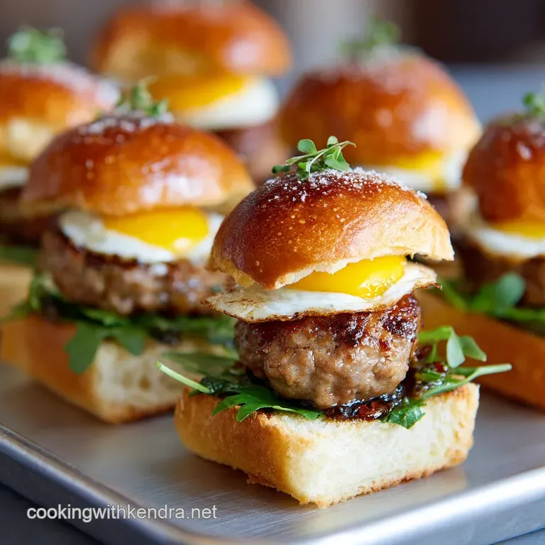 Breakfast sliders with Sausage and Cheese: The Full English Bake