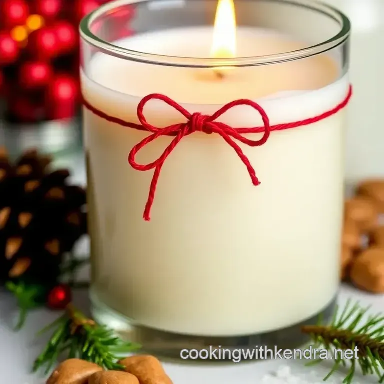 Christmas Cookie Scented Candle presentation