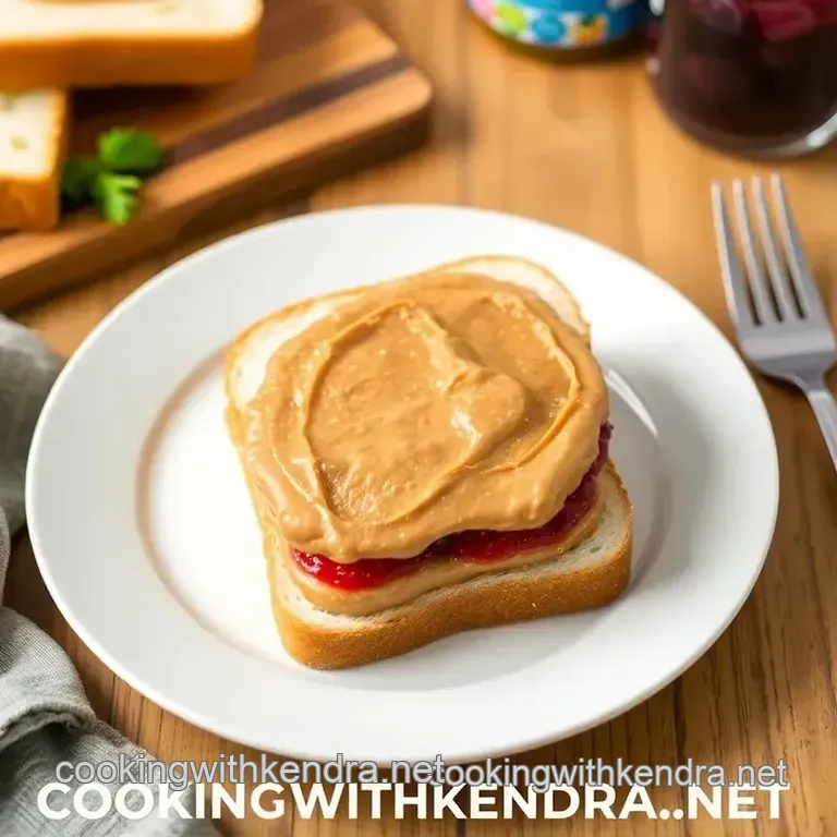 The Perfect Quick Peanut Butter & Jelly Sandwich: Sweet and Savory Delight! presentation