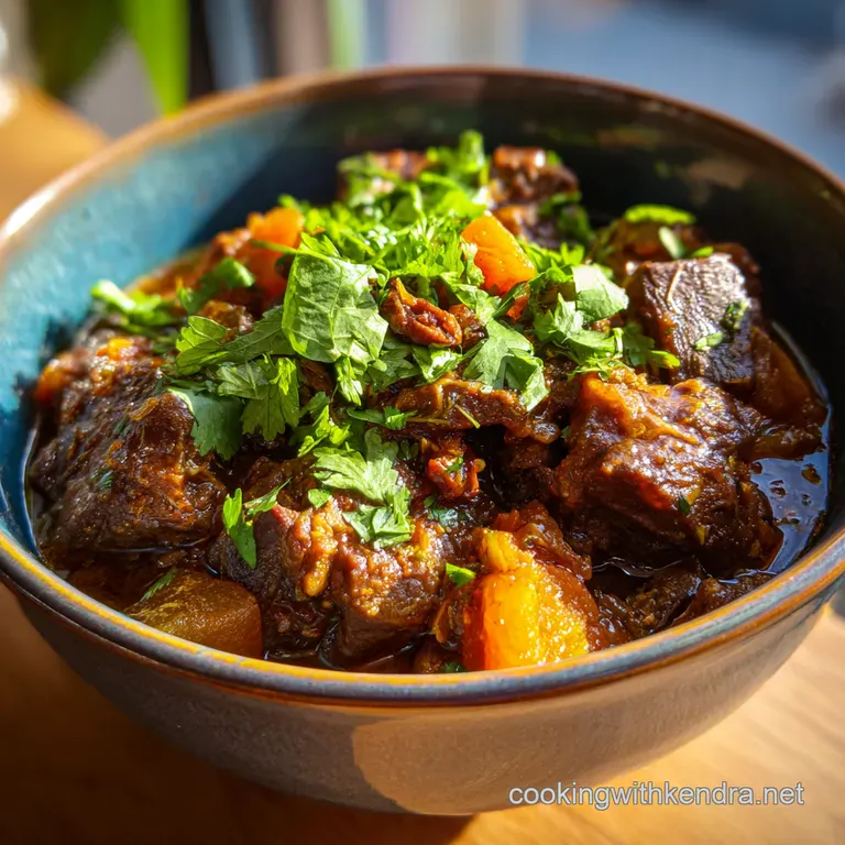 Managed Moroccan Marvel SlowCooked Lamb and Apricot Tagine