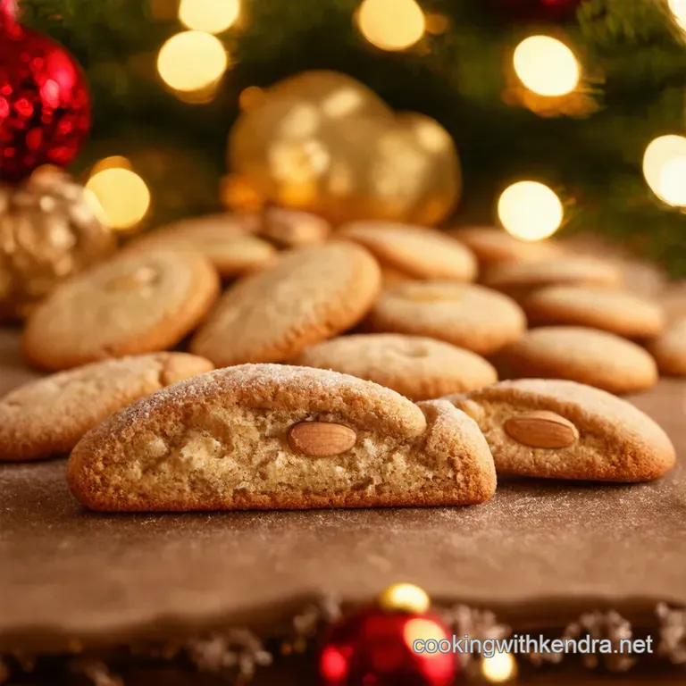 Marzipan Magic Festive Christmas Crescent Cookies presentation