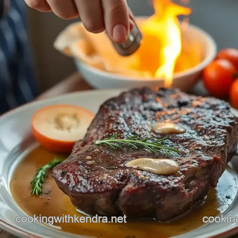 Grilled Tomahawk Steak with Garlic Butter