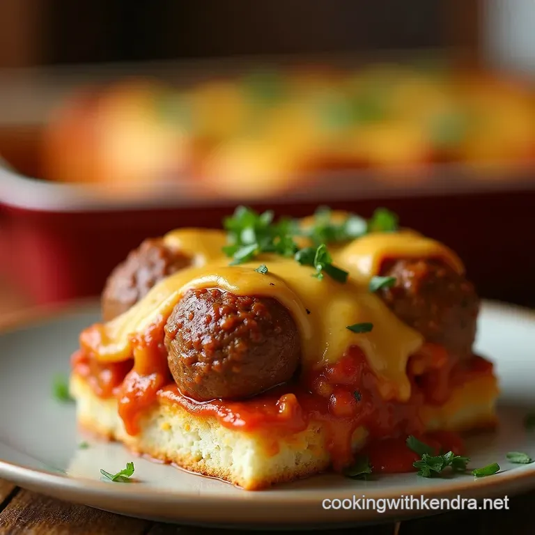 The Ultimate Bakeitall Meatball Sub Casserole presentation