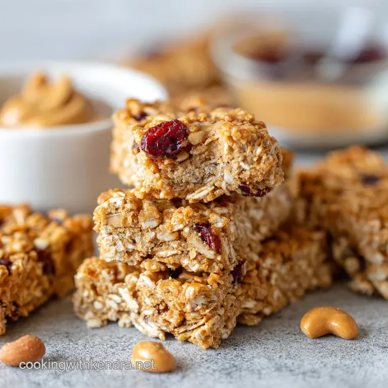 Microwave Chewy Peanut Butter Granola Bars The 5Minute NoBake Fix