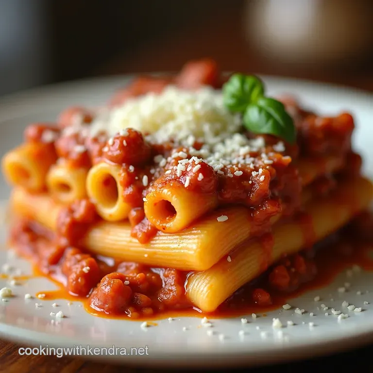 Million Dollar Baked Ziti presentation