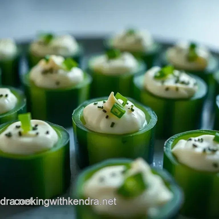 Mini Cucumber Bites with Herbed Cream Cheese
