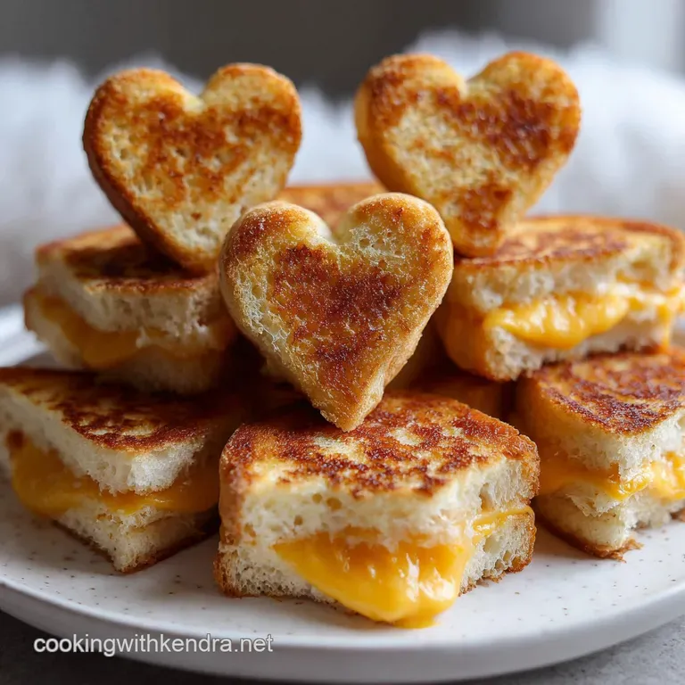 Mini Grilled Cheese Hearts