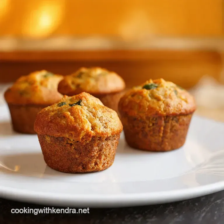 Mini Meatloaf Muffins with Ketchup Glaze presentation