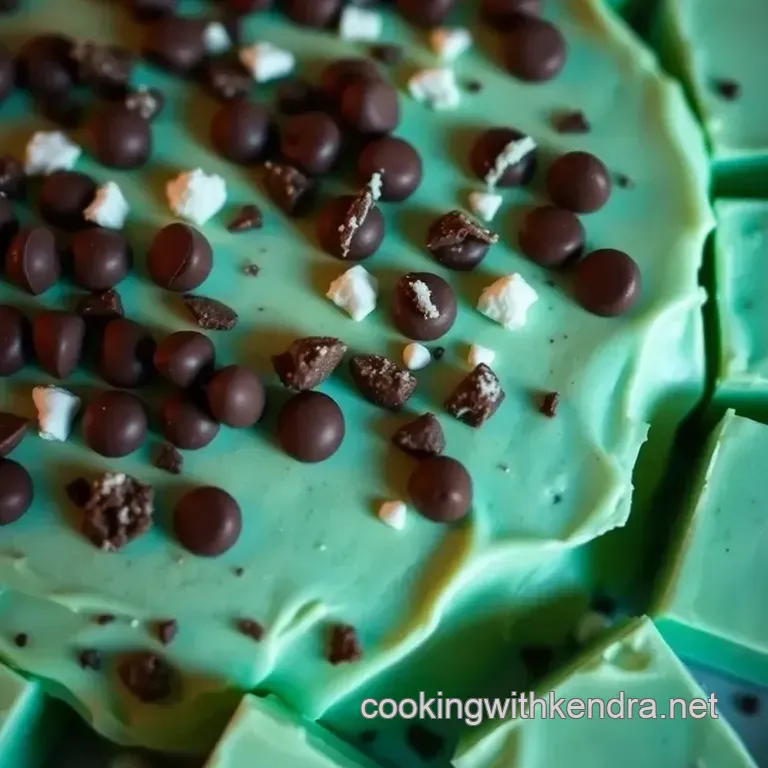 Minty Bliss: Homemade Creme de Menthe Fudge presentation