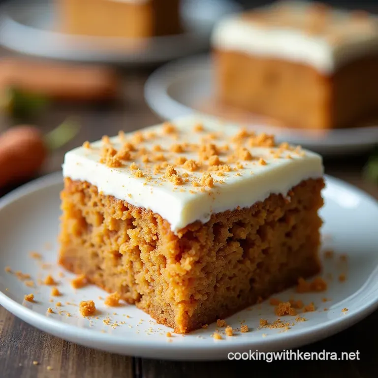 The Secretly Moist Pudding Poke Carrot Cake Spice Cream Cheese and Custard Bliss