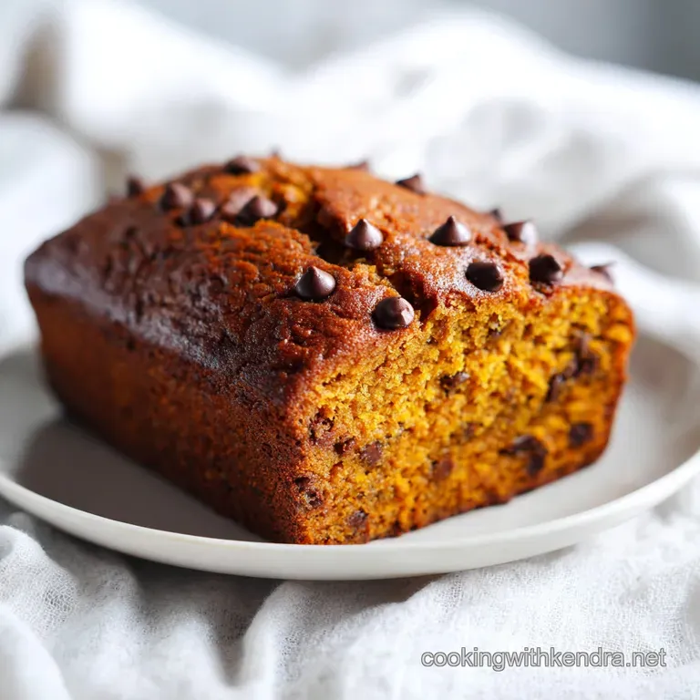 Pumpkin Chocolate Chip Bread: Moist and Spice Heavy
