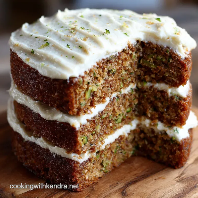 Zucchini Cake with Cream Cheese Frosting Incredibly Moist Spiced Layer Cake