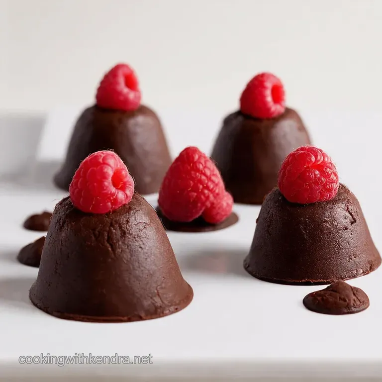 Molten Chocolate Lava Bites with Raspberry Kiss