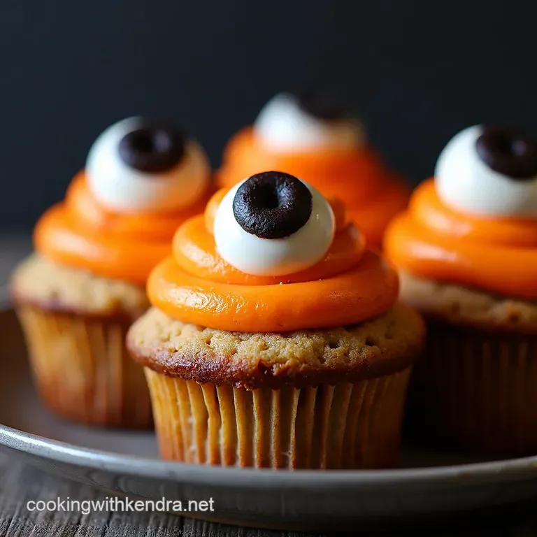 Monster Eye Cupcakes with a Gooey Slime Surprise