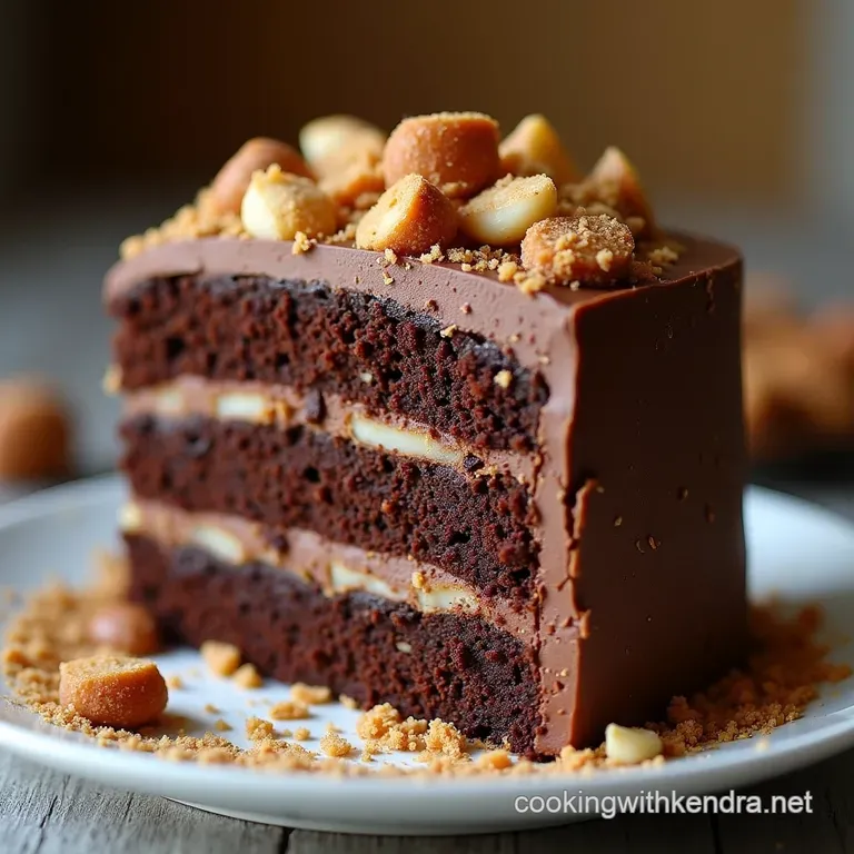 The Ultimate Mounds of Joy Chocolate Layer Cake Inspired by Almond Joy presentation