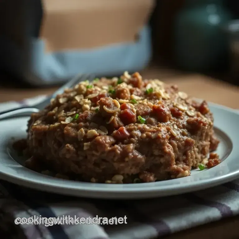 Nan s Hearty Oatmeal Meatloaf (With a Kick!) presentation