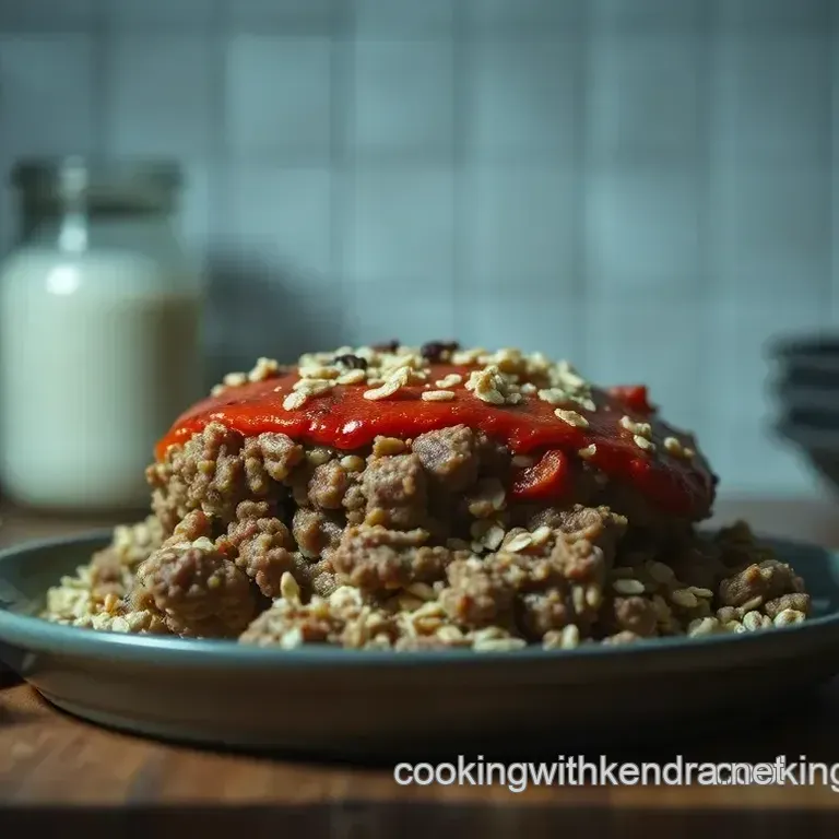 Nan s Hearty Oatmeal Meatloaf (with a Kick!)