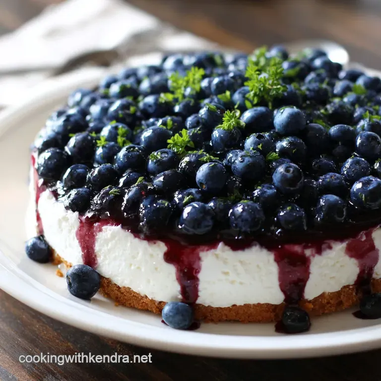 No Bake Blueberry Cheesecake: The Effortless Ultra-Creamy Crowd-Pleaser