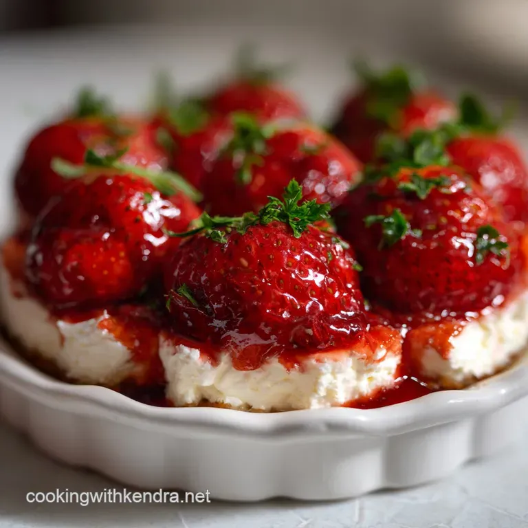 Cheesecake Stuffed Strawberries: Easy No-Bake Delight presentation
