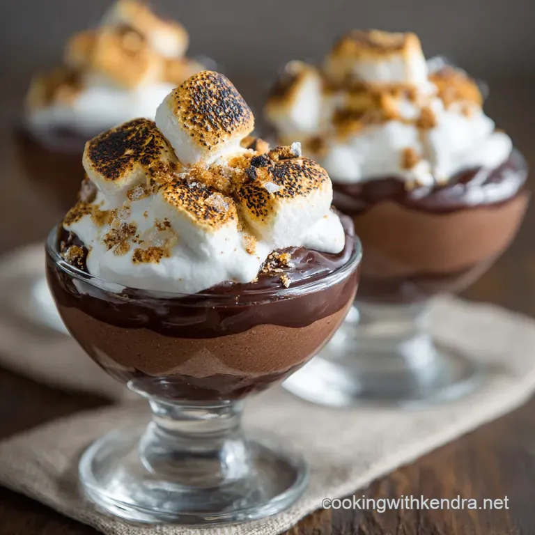 Smores Mousse Campfire Comfort Silky Dark Chocolate Dessert