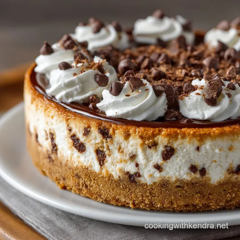 The Crumbly Crown NoFuss NoBake Chocolate Chip Cheesecake