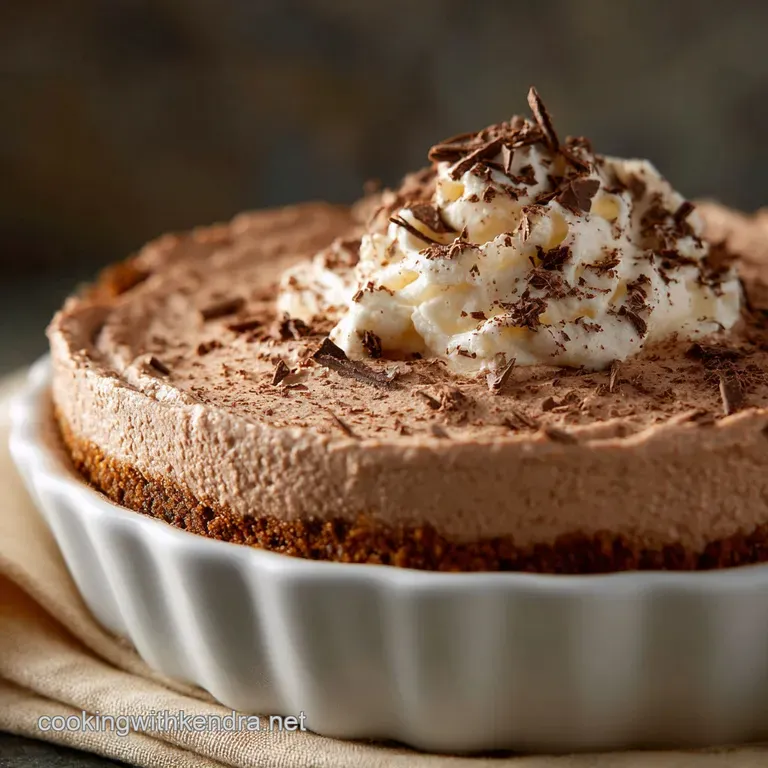 The Decadent Nobake Midnight Kiss Hershey Pie presentation