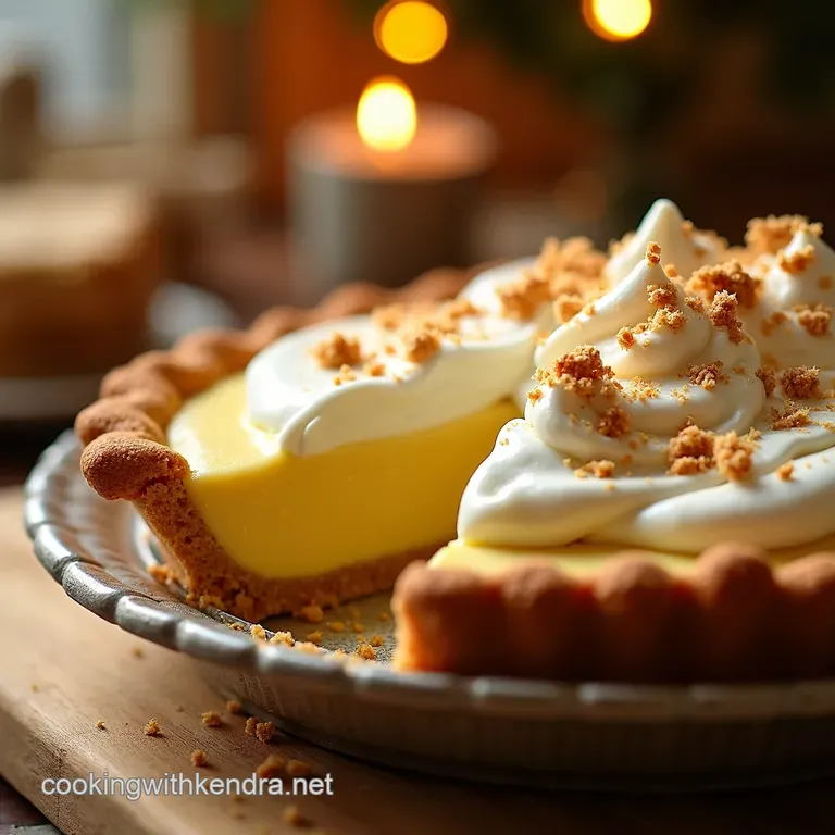 Nobake Eggnog Dream Pie presentation