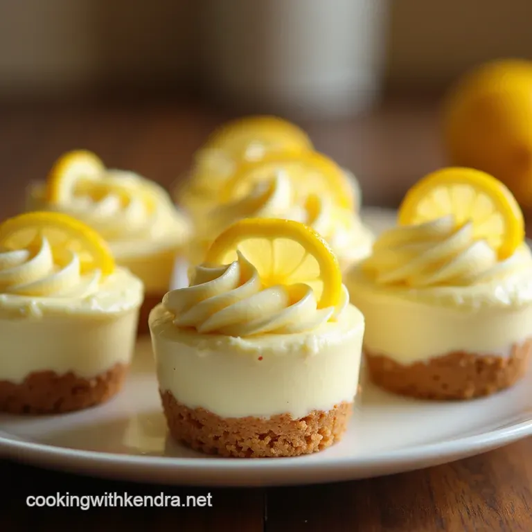 Zesty Lemon Cloud Nobake Cheesecake Mousse Pots presentation