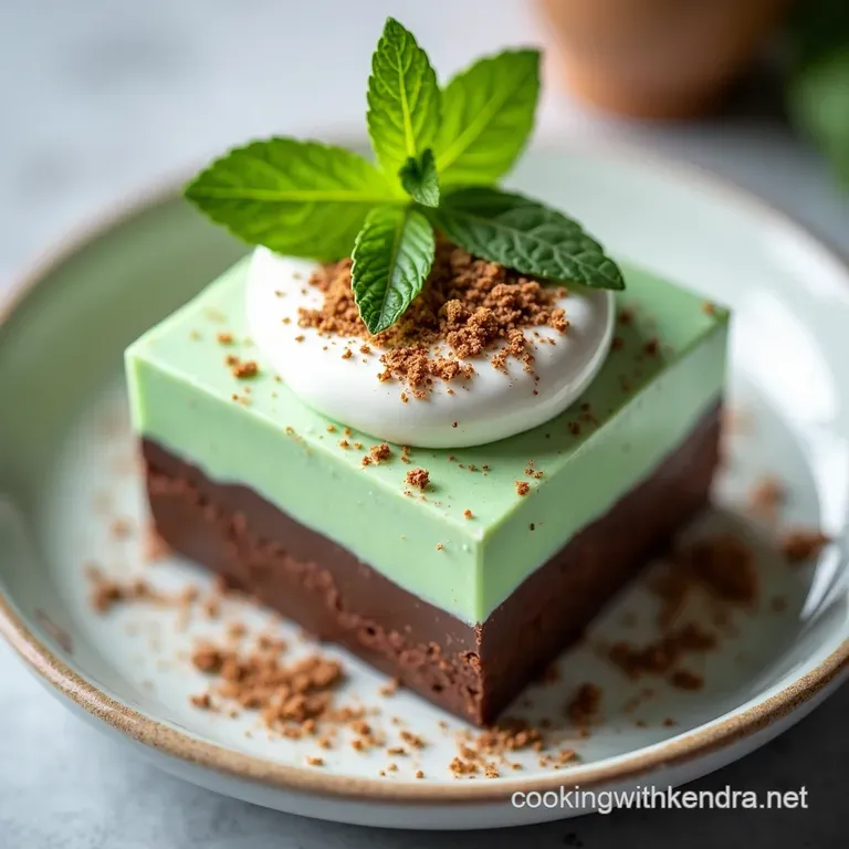 NoBake Mint Chocolate Dream Icebox Cake