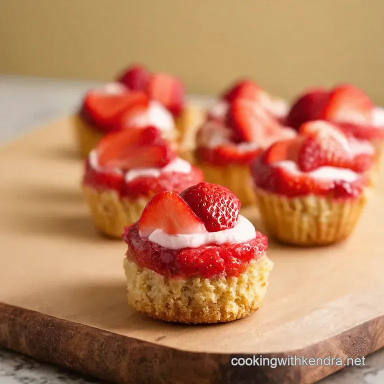 Nobake Strawberry Shortcake Bites Effortless Summer Delight presentation