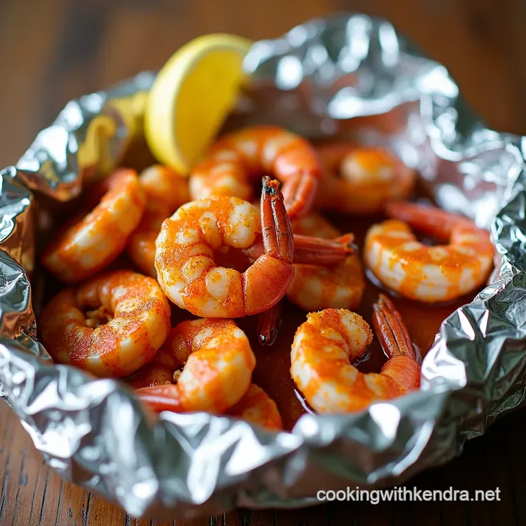 Old Bay Spiced Shrimp Boil Foil Packets