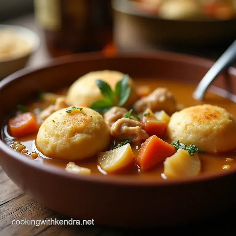 The Great British Bakeoff Winner Truly Oldfashioned Chicken and Dumplings presentation